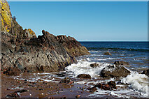 NH7459 : Rosemarkie coast near Scart Craig by Julian Paren