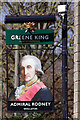 The Admiral Rodney, Wollaton - pub sign