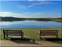 SE3217 : Lake in Pugneys Country Park by Graham Hogg
