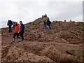 NT2772 : Worn ground near the summit of Arthur's Seat by Richard Webb