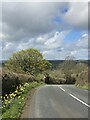 Hill and bend near Nant y Grove