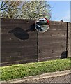 Mirror on a fence, Old Gore, Herefordshire