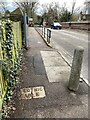 TL1507 : Cable marker, Hatfield Road, St Albans by Robin Stott