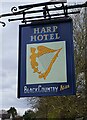 Harp Hotel (3) - sign, 40 High Street, Albrighton, Shrops