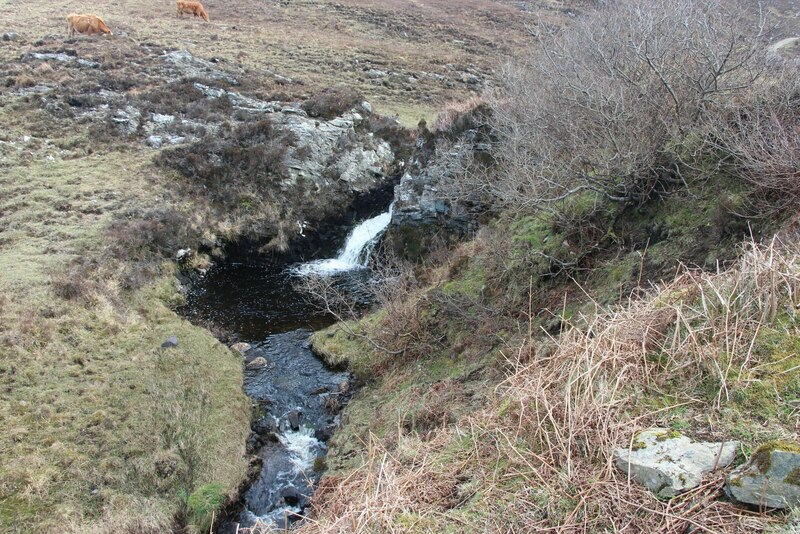 Waterfall by the track to Point of Sleat © Alan Reid cc-by-sa/2.0 ...