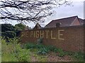 The Pightle brick sign