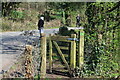 Footpath gates on private lane