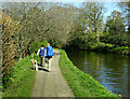 Walking the dog by the Lancaster Canal