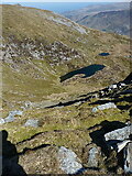 SH6359 : Looking down in Cwm Clyd by Richard Law