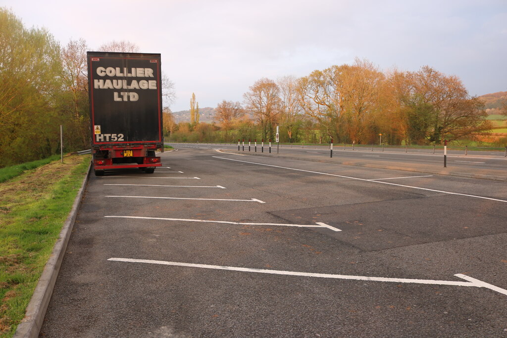 Parking area by the A40, Mitchel Troy © David Howard cc-by-sa/2.0 ...