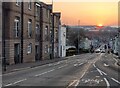 Sunset over Viaduct Road in Brighton