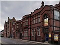 West Bromwich Institute building, Lodge Road, with Ryland Memorial School beyond