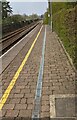 Yellow line on platform 2, Ivybridge station, Devon