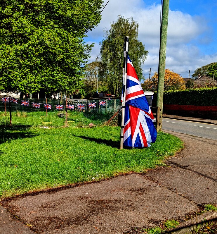 Union Flag on a Ponthir corner, Torfaen © Jaggery cc-by-sa/2.0 ...