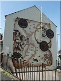SY6778 : Mural on a house in Trinity Road by Basher Eyre