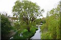 TM0134 : Upstream at Boxted Mill by Glyn Baker