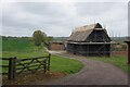 Rethatching a Barn