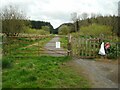 Gate at start of track