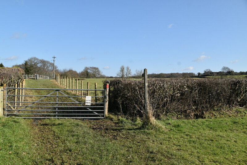 Footpath waymarker © N Chadwick cc-by-sa/2.0 :: Geograph Britain and ...