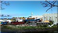 NX1898 : Boat Repair Yard by Girvan Harbour by Stephen Armstrong
