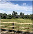 Railway viaduct crossing the River Nene