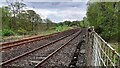 Railway line towards Haltwhistle from Blenkinsop Crossing