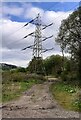 NY6664 : Electricity pylon by Luke Shaw