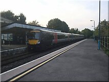ST5393 : Class 170 train arriving in Chepstow railway station  by Sofia 