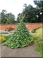 TF8742 : Bean pyramid in the walled garden, Holkam Hall by Eirian Evans