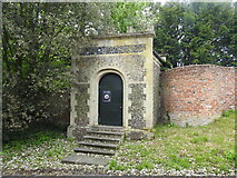 TM3973 : Garden gate at Bramfield Hall by Adrian S Pye