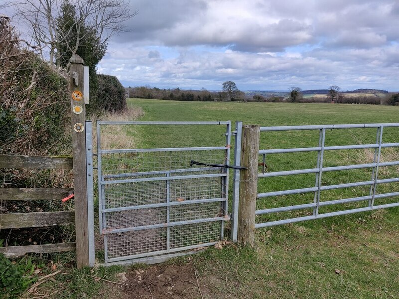 Gate Along The Shropshire Way © Mat Fascione Cc-by-sa/2.0 :: Geograph ...