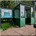 Information board and bus shelter, Crow Hill, Upton Bishop