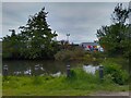 Colthrop Business Park over canal