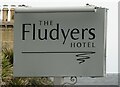 Sign for the Fludyers Hotel