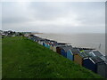 Beach huts and groynes