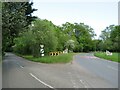 SU9143 : Road junction near Elstead, Surrey by Malc McDonald