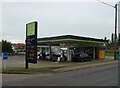 Service station on Station Road (B1116)