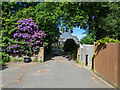 Western entrance to churchyard, Crawley Down