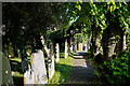 Eling graveyard and lych gate.