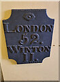 Plate detached from Milestone in Andover Museum