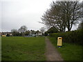 Footpath through recreation ground, Ratby