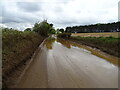 A flooded Orford Road (B1084)