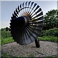 SP2976 : Fan from a Rolls Royce RB211 jet engine by A J Paxton