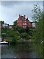 Castellated house overlooking River Dee, fringe of Chester