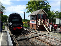 TQ8833 : Battle of Britain locomotive '257 Squadron' at Tenterden Town station by Marathon