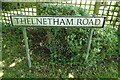 Thelnetham Road sign