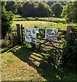 Spring Valley Orchard Farm name sign, Bramble Lane, Stonehouse