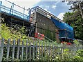 SP2865 : Lift works, Warwick station by Robin Stott