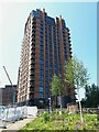 Tower block adjacent to Central Viaduct