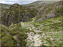 NY1912 : A rocky path in a rocky landscape by David Medcalf